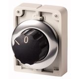 M30C-FWR Changeover switch, RMQ-Titan, With rotary head, maintained, 2 positions, inscribed, Metal bezel