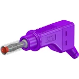4 mm plug, screw connection, 2.5 mm², CAT II, purple, 66.9328-26