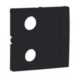 COV F/R-TV-RJ45/R-TV-RJ45-FO MULT SOCK MTE BK