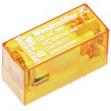 Miniature industrial relay, 230 V AC, No, 2 CO contact (AgNi gold-plat