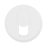 RJ45 Socket Rocker Living Now Antimicrobial White