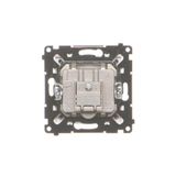 Double aerial socket type "F", Silver matt, metalic