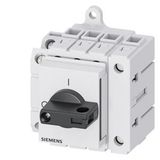 Switch disconnector 3LD3, Iu 63 A main control switch 3-pole + N