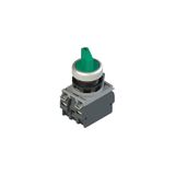 Complete unit with illuminated 4 positions selector, fixing adapter and contacts