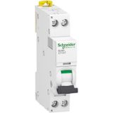 Acti9 iDT40T MCB, 1P+N Poles, 16A Curve C, 230V AC, 6 kA Breaking Capacity, MCB