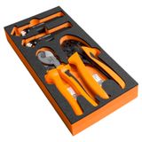 Insert (workshop trolley), with tools, Height: 390 mm, Width: 185 mm, 