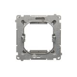 Two-way switch without pictogram, (module), 10AX, quick connection, Silver matt, metalic