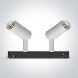 42108AL/W/V WHITE 2x6W CCTV 48V IP20 ADJUSTABLE DALI