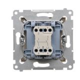 Single surface mounted box, cream white/electro white