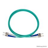 ST-D/ST-D Patchkabel, OM3, aqua, 5m