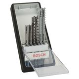 6-piece Robust Line Wood and Metal jigsaw blade set Progressor U-shank 6 pcs.