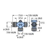 2-Way Splitter T-Splitter without Cable   RSM-2RKM 57