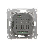 R-TV-SAT final aerial socket, (module), Simon 24, IP20/IP44, white