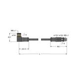 Actuator and Sensor Cable, PVC Extension Cable   PKWS4M-0.6-PSGS4M/TEL