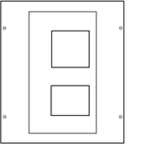 MCCB kit 250A L350mm vertical with differential