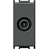 TV endsocket 1M 1dB, anthracite