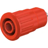 4 mm socket, solder connection, mounting Ø 12.2 mm, CAT III, CAT IV, red, 49.7091-22