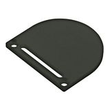 Profile end cap CLF round with longhole incl. Screws black
