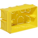 Flush-mounting, rect. one-gang box 