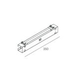 V-90: STAFFA PARETE ANG.90 L.350MM