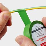 Electrical tape 15/10 yellow-green 10 pcs TPVC_15-10-ZOLTOZIELONA/1