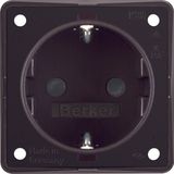 SCHUKO sock. outl., enh. cont. prot., plug-in term, Int. mod. ins., br