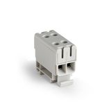 KE65 | Tapping terminal block Grey, Al/Cu 16 mm²