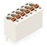 1-cond. THT female connector, straight