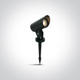 BLACK GARDEN SPOT GU10 10W IP65 WITH SPIKE