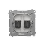 Touch panel 3 modules, Modul 1: 2 horizontal touch fields, Module 2: 1 touch field, Module 3: 2 horizontal touch fields, Fixing: horizontal, Silver mist