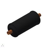 Hermetic bi-flow filter drier, DMB, 30 cu.in., Copper