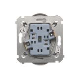 TV-DATA aerial socket, atten.: 5dB, Bronze matt, metalic