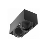 Ceiling luminaire housing PIREO N, surface-mounted, double, IP20, black