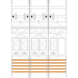 Meter field E216ER6-HSS, 3 fields, H=1050mm, 5-eHZ, 5 HSS, 1 Res. (E216ER6-HSS)