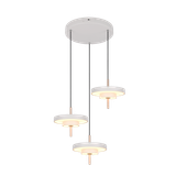 Keaton LED pendant 3-pc warm grey
