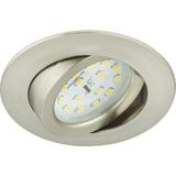 LED downlight, mat-nickel, 1xLED-module/5,5W
