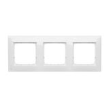 5 gang frame for plasterboard box, antibacterial white
