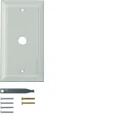 Single glass cover plate with surrounding bevel, clear, TS system