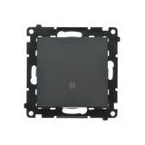 Intermediate switch, 10AX, black matt