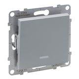 ONE-WAY SWITCH ILLUMINATED 10AX AUTOMATIC TERMINALS ALUMINIUM