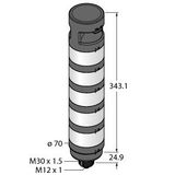 LED Signal Light Modular Signal Tower   TL70WBGYRAQ