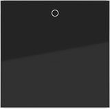 Single rocker, imprint "0", A.x/C.x, night black glossy