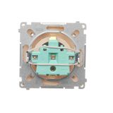 Double fiber optic sockets, Inox, metallized