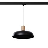HANGING LAMP 3 PHASE INDY BLACK E27 3000K 7.5W 620LM