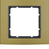 Frame 1gang, B.3, al. gold/ant. matt, al. anodised