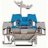 Double-deck terminal block Through/through terminal block for DIN-rail