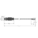 Bus Cable for CAN (DeviceNet, CANopen) PVC Cable Jacket, Thin   RSC 572-5M