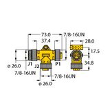 2-weg splitter, T-verdeler zonder kabel