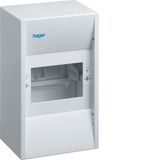 Mini-enclosure, gamma, 4 module, protect. class IP30, 1xPE