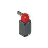 Safety switch for hinged doors